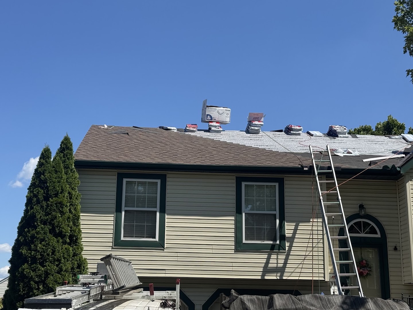 Revive Roofing crew at work